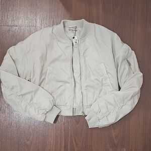 Garage Women's Light Beige Bomber Jacket